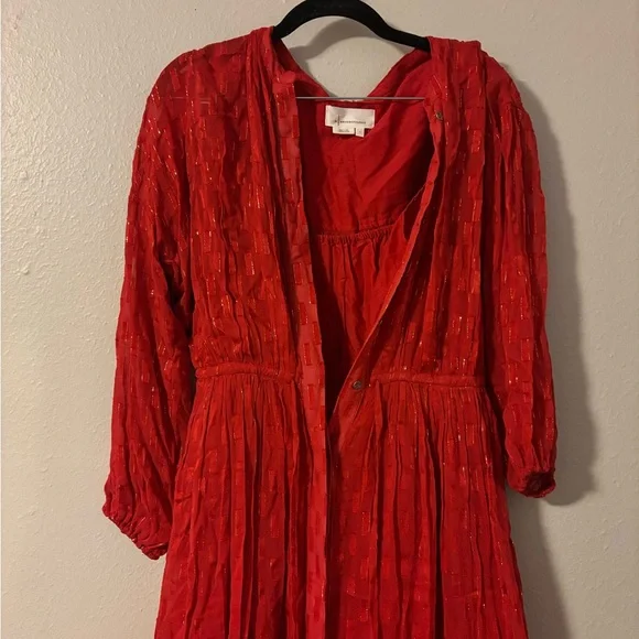 Anthropologie Allene Shimmer Maxi Dress Size L - Picture 3 of 11